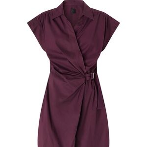 PINKO belted wrap mini dress